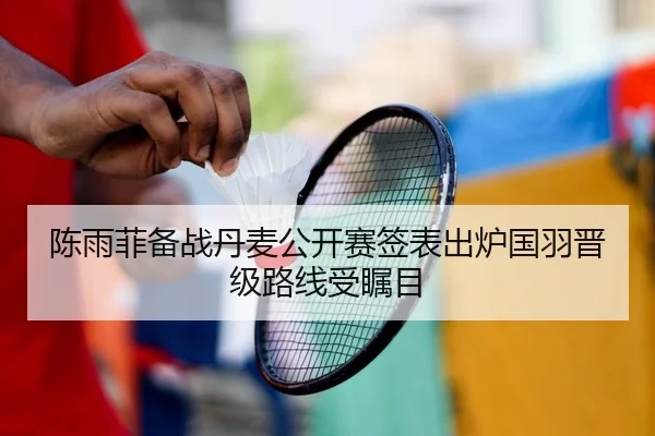 陈雨菲备战丹麦公开赛签表出炉国羽晋级路线受瞩目